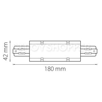 Соединитель большой прямой трехфазный Lightstar Barra 504187